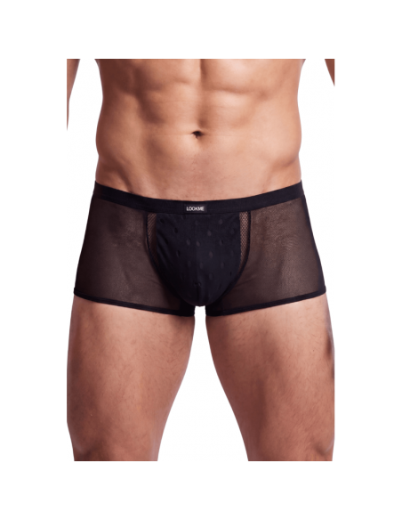 Boxer noir semi opaque