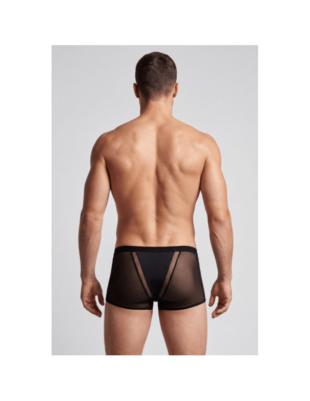 Boxer noir semi opaque
