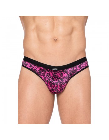 String imprimé rose et noir New Look  2