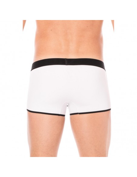 Mini-Pants blanc échancré avec zip 