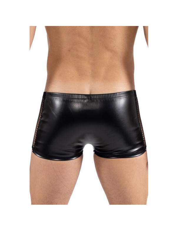 Boxer noir Black Desire en simili cuir 
