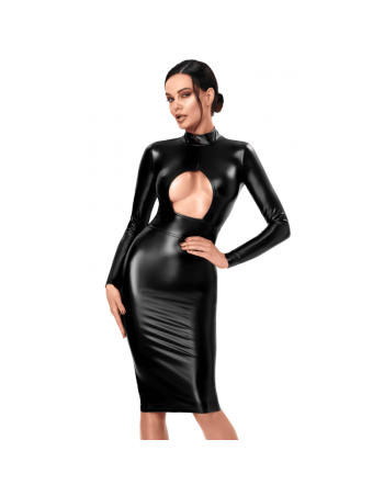 F401 Dark affair robe midi