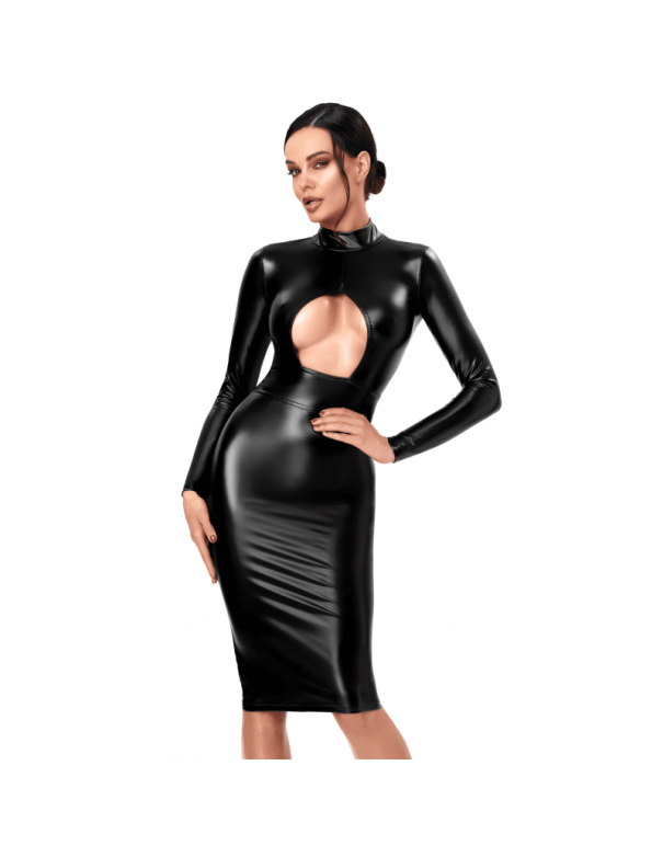 F401 Dark affair robe midi