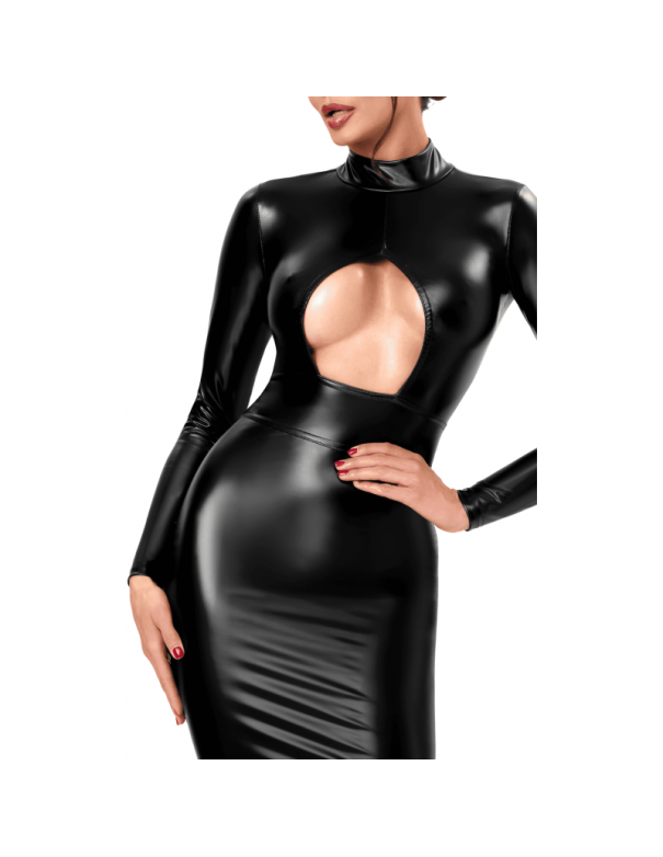 F401 Dark affair robe midi