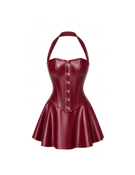 F397 Dark romance corset mini robe
