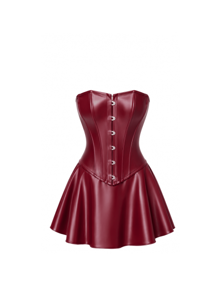 F397 Dark romance corset mini robe