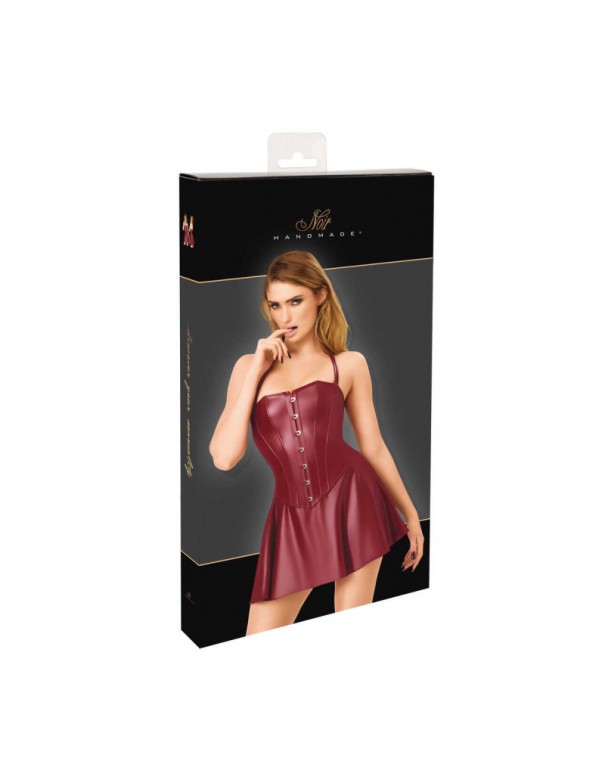 F397 Dark romance corset mini robe