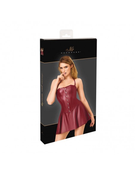 F397 Dark romance corset mini robe